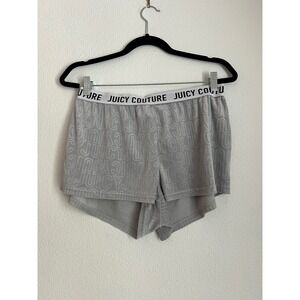 Juicy Couture Sleepwear Shorts Gray All Over Print Lounge‎ Comfy